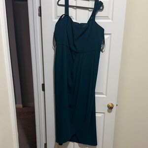 Xscape Teal Midi Dress